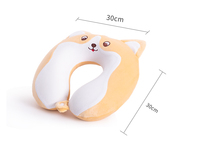 Oreiller cervical en mousse à mémoire de forme en forme de U personnalisé 2024 avec motif de chat en peluche, housse amovible et lavable, anti-statique, anti-acariens, tricoté
