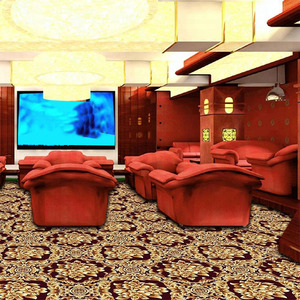 Tapis Axminster classique personnalisé antidérapant mur à mur design commercial tufté <span class=keywords><strong>de</strong></span> luxe pour cinéma maison théâtre pour la prière - Product Image 1