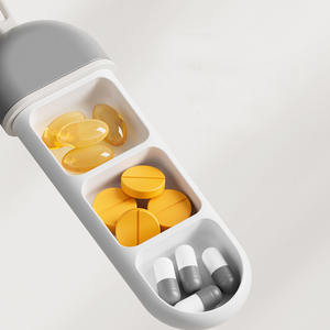 Mini portapillole portatile da viaggio impermeabile <span class=keywords><strong>contenitore</strong></span> porta Dispenser <span class=keywords><strong>per</strong></span> <span class=keywords><strong>medicinali</strong></span>, olio di finitura vitaminica - Product Image 4