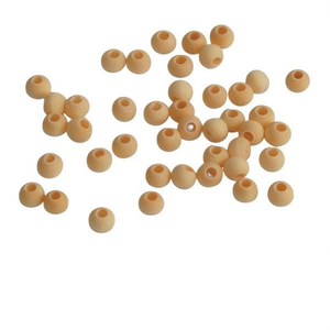 Perline in legno ILAN da 8 mm con foro grande per artigianato e creazione di gioielli - Product Image 4