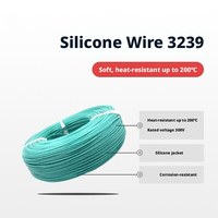 Cable de Silicona de Alto Voltaje UL3239 de Varios Tamaños, 18AWG-30AWG, Cable con Terminales de Cobre Estañado, Resistente a Altas Temperaturas, 3KV Xunya