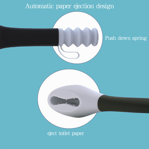 トイレ失禁援助肥満高齢者障害者トイレツールシリコーンロングリーチ衛生的なクリーニング拭きワントボトムバムワイパー - Product Image 4