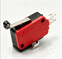 Micro-interrupteur à levier à rouleaux momentané SPDT V 155 1C25 à réinitialisation automatique 16A 250VAC