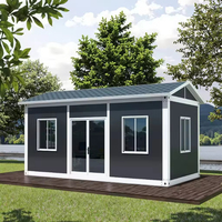 Maison conteneur préfabriquée de 20 pieds, démontable, modulaire, structure en acier, cabine portable extensible, hôtel extérieur moderne