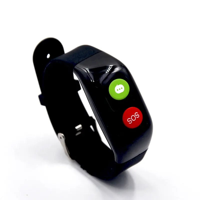 Jam Tangan Pintar Pria dan Wanita, Arloji Cerdas Panggilan Darurat GPS 2G dengan Monitor Denyut Jantung Tekanan Darah
