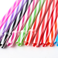 Pailles réutilisables écologiques en plastique, couleur personnalisée, en PP certifié sans BPA, pour bocaux Marson – Offre Spéciale