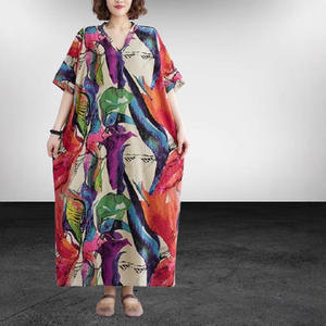 <span class=keywords><strong>ชุด</strong></span><span class=keywords><strong>เด</strong></span><span class=keywords><strong>รส</strong></span>ทรงตรงคอวีพิมพ์ลาย<span class=keywords><strong>สำหรับ</strong></span><span class=keywords><strong>สาว</strong></span><span class=keywords><strong>อวบ</strong></span>อ้วน ไซส์ใหญ่ สไตล์มุสลิมแบบดั้ง<span class=keywords><strong>เด</strong></span>ิม <span class=keywords><strong>สำหรับ</strong></span>ฤดูร้อน - Product Image 2