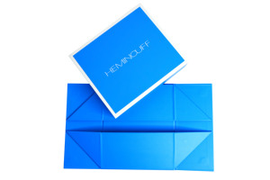 Caja de cartón rígida magnética plegable de lujo personalizada para ropa de mujer con logotipo, 35x25x8, para bufandas, con tapa y base - Product Image 3