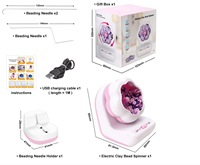Offres Spéciales électrique automatique perles Machine bricolage perles bol argile perle Spinner bijoux faisant outil