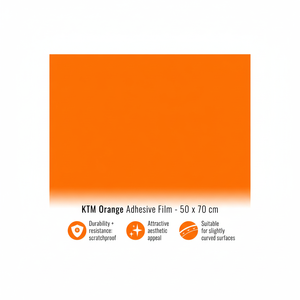 Pellicola Oscurante Autoriparante in PET Arancione 50 X 70 cm, Cambia Colore, per Interni Auto e Finestre Modello 8016408163713 - Product Image 1