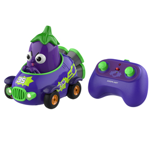 2.4GHz <b>Remote</b> <b>Control</b> Car Y03 Mini Electric RC Toy Cartoon Eggplant Shape Indoor Outdoor Ready to Run for Kids - Product Image 1