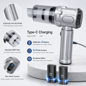 15KPa Brushless Cordless Car <b>Vacuum</b> Cleaner Air Duster 2 in 1 <b>Portable</b> Handheld <b>Vacuum</b> Cleaner OEM ODM Factory - Product Image 3