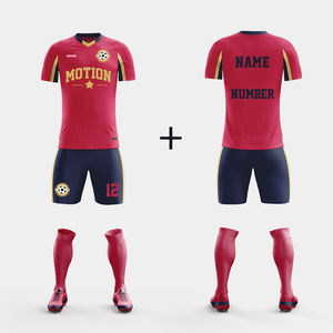 Kostenlose Muster Herren Sportbekleidung Kinder Männer Fußball-Uniformen Set Team Individuell Günstige Vintage Fußballtrikot Set Hohe Qualität - Product Image 4