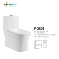 WC monobloc à chasse directe avec siphon en S et en P, à double chasse, en céramique, à poser au sol, allongé, vente en gros