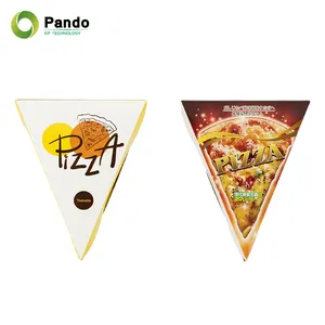 Food Grade Proofing Customized Triangular Pizza Boxes Slice Box Custom Printed Logo