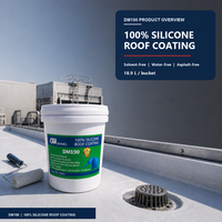 DM DM190 Revêtement en caoutchouc de silicone liquide, mastic d'étanchéité imperméable pour la réparation des fuites de conduites d'eau en acier, mur extérieur, prix usine