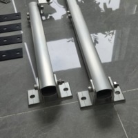 Kit de pieds inclinables pour structure solaire, fixation avant et arrière pour toit plat en tôle 15 ° -30 °   Support réglable en angle