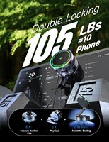 Support de chargeur de voiture sans fil en gros, ventouse magnétique à charge rapide 15W, rotation 360° °   Rotation, logo personnalisé pour tous les smartphones