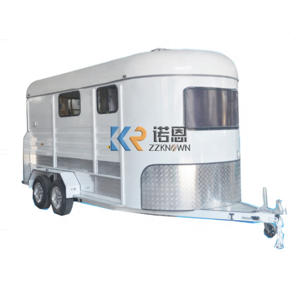 2 Horses Straight Load Horse Trailer with Standard Configuration Transportation Horse Floats Truck