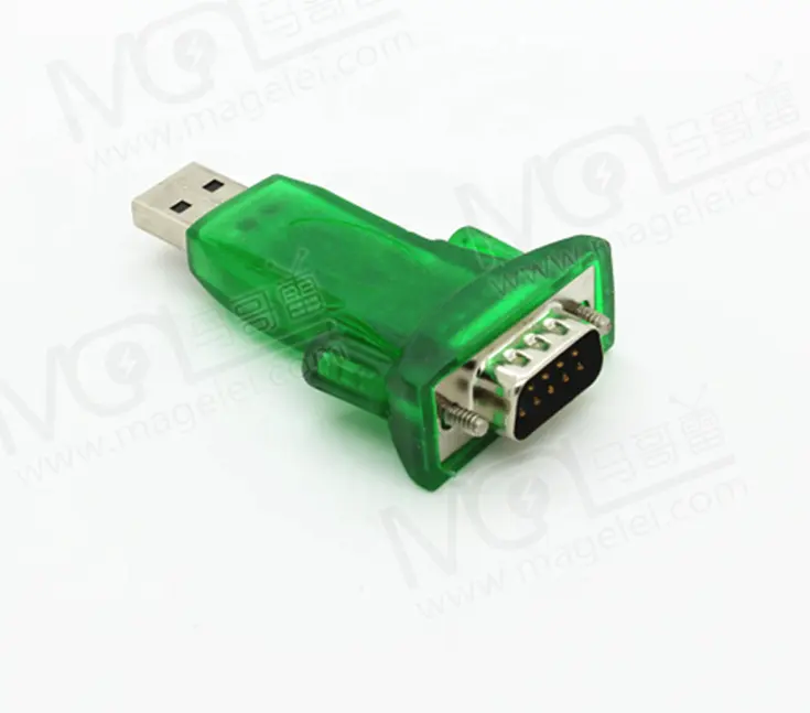 Grüner USB 2.0 bis 9 Pin Serieller RS232 DB9 Adapter Konverter für Computer USB zu RS232