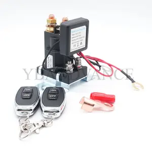 Universal Battery Disconnect Relay Switch Wireless Dual Remote Control Isolator Switch 12V 500A