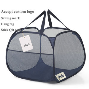 Vente d'usine Panier à <span class=keywords><strong>linge</strong></span> portable pliable de grande capacité avec poches latérales pour le <span class=keywords><strong>rangement</strong></span> des vêtements sales de salle de bain - Product Image 6