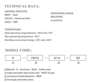 Katup periksa dioperasikan Pilot ganda, VBPDE CMP/FLV(OM) - Product Image 5