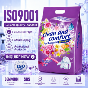 1kg de detergente ecológico con fragancia Floral, detergente en polvo para lavar ropa, jabón Guangdong Singapur, antibacterias, desechable, Guangdong - Product Image 2