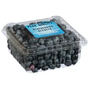 พลาสติกรีไซเคิล PET กล่องบลูเบอร์รี่ 4.4 ออนซ์ 6 ออนซ์ 8.8 ออนซ์ 1 ปอนด์ทิ้งตุ่มพลาสติกใส Raspberry หม่อนบรรจุภัณฑ์อาหาร Contai
