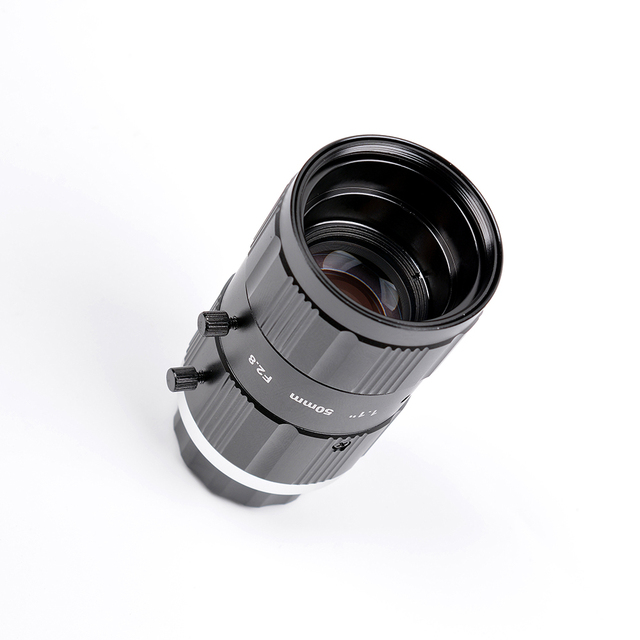 HD 25MP Zoom Industrial Camera Lens 50mm C-Mount Full Frame Manual Focus F2.8-F16 Aperture Professional Machine Vision Lens