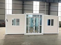 Maison préfabriquée Maison en conteneur extensible 3 chambres à coucher 40 pieds Sécurité Villas préfabriquées de luxe Maison en conteneur