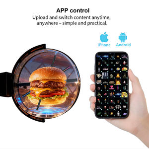 ป้ายโฮโลแกรมทรงกลมแบบไร้ขอบ ปรับแต่งโลโก้ได้ สำหรับโฆษณาในร้านค้า ใช้ได้ทั้งภายในและภายนอกอาคาร - Product Image 5