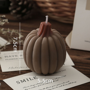 Halloween Pumpkin scented <b>candle</b> factory modeling <b>candle</b> ornaments holiday gifts souvenirs wholesale cross-border fragrance - Product Image 3