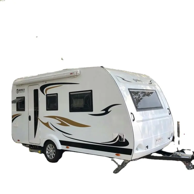 Oem Caravan Drijft Paard Trailer Met Luifel 2HP Float Camper Praalwagens Met Fiamma Luifel Nieuwste Stijl Mini Reizen Voor Verkopen