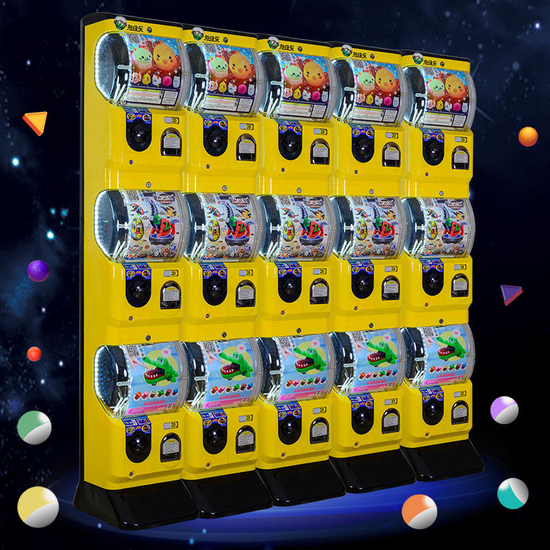 Scan code three - layer gashapon machine