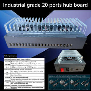 JYWD แท่นชาร์จ 3 ชั้น 60 พอร์ต USB ชาร์จเร็วสำหรับโทรศัพท์ทุกรุ่น อุปกรณ์เสริมแหล่งจ่ายไฟ สีดำ/ขาว - Product Image 4