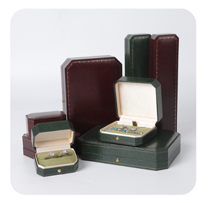 Luxury Octagonal <b>Jewelry</b> Packaging <b>Box</b> With Gold <b>Stitch</b> Soft Suede Lining Multi Sizes Custom Logo <b>Jewelry</b> Storage <b>Box</b> - Product Image 4