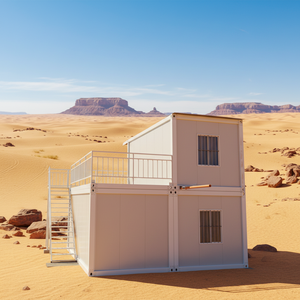 Casa Contenedor Modular Tradicional Rectangular de Acero de 20 pies CE DDP, Panel Sándwich Transpirable, Villa Prefabricada Desmontable para Camping - Product Image 6