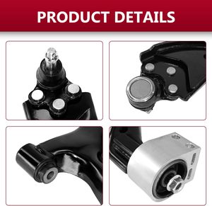 Phía Trước Thấp hơn Kiểm Soát Cánh Tay Với Bóng Doanh <span class=keywords><strong>Sway</strong></span> Thanh Bên Ngoài Tie Rod Thay Thế Cho 2005-2009 Chevrolet Equinox Pontiac Torrent - Product Image 3