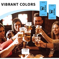 Lot de 1000 jetons de valeur en rouleau, bons de boissons bleus de haute qualité pour les événements, les tombolas, charme discret et design pratique