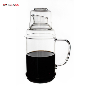 Fabriqué <span class=keywords><strong>à</strong></span> la main de haute qualité résistant <span class=keywords><strong>à</strong></span> la chaleur avec couvercle de tasse <span class=keywords><strong>carafe</strong></span> <span class=keywords><strong>à</strong></span> café infusée <span class=keywords><strong>à</strong></span> <span class=keywords><strong>froid</strong></span> en verre - Product Image 1
