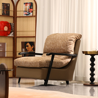 Fauteuil de détente moderne rembourré, fauteuil d'appoint pour salon