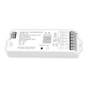 Tuya App WB5 Wi-Fi e BT 5 in <span class=keywords><strong>1</strong></span> <span class=keywords><strong>Controller</strong></span> striscia LED con telecomando RGB + CCT 4 Zone Touch per striscia LED - Product Image 5