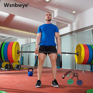 Porte-clés DIY par sublimation en forme de disques de musculation (bumper plates) pour la musculation, idéal pour les entreprises - Product Image 2