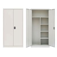 Casiers et armoires métalliques à 2 portes pour bureau commercial avec serrure à clé – Mobilier haut de gamme
