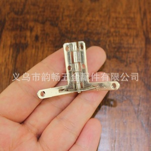 Charnière de meuble Yunchang 30x33mm, argent, or, bronze antique, fer plaqué, charnière à ressort pour support de boîte en bois - Product Image 5