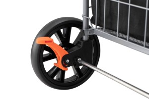 Siêu mạnh mẽ lên giỏ hàng ráp cán Crate trên bánh xe cho giáo viên Tote Giỏ gấp tay mua sắm Xe đẩy & xe - Product Image 4