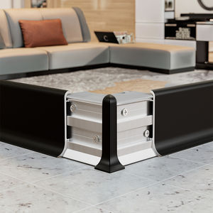 แผ่นติดรอบอลูมิเนียมแบบสแนปออนสูง7ซม. ใช้สำหรับเชื่อมต่อพื้นห้องน้ำทำจากอะลูมิเนียมอัลลอยด์ - Product Image 1