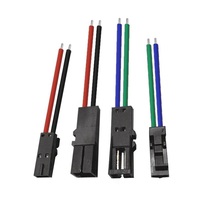 Adaptor Kabel Inti 1 2 3 4 Kustom dengan Konduktor Tembaga Murni, Isolasi PVC, Panjang 250mm, Tegangan Terukur 220V, Kabel Harness