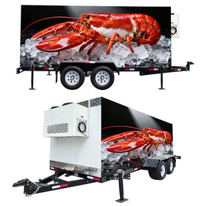 Congélateur de remorque de voiture à énergie solaire Portable Commercial Daikin pour l'opération facile de réfrigération de fruits de mer de viande fraîche extérieure - Product Image 1